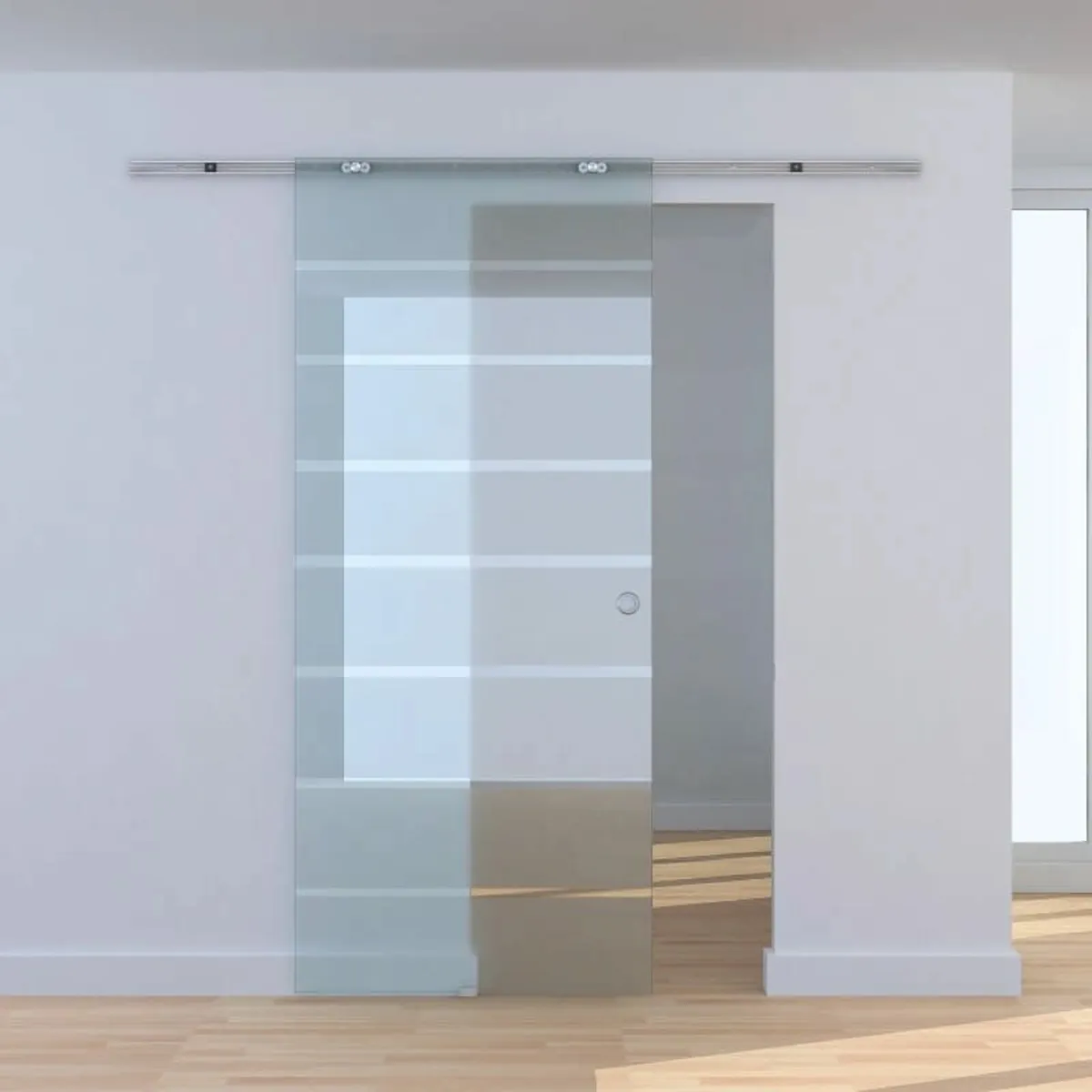 90cm Modern Sliding Door Include Hardware Track Sy - Image 2