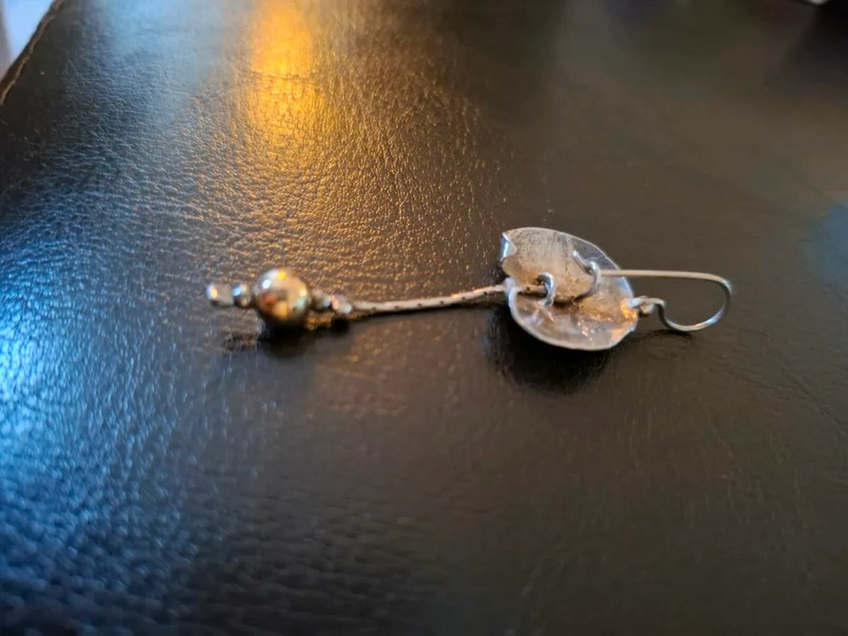 Sterling Silver Drop Celtic Earrings - Image 3