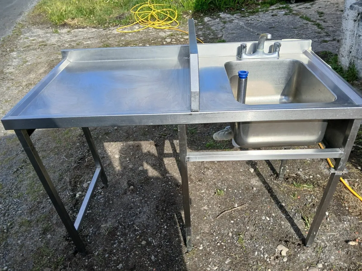 Stainless steel cabbinet /sink unit delivered - Image 1