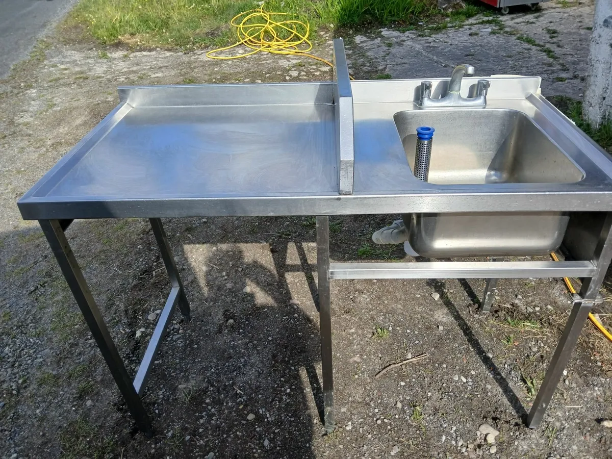 Stainless steel cabbinet /sink unit delivered - Image 2