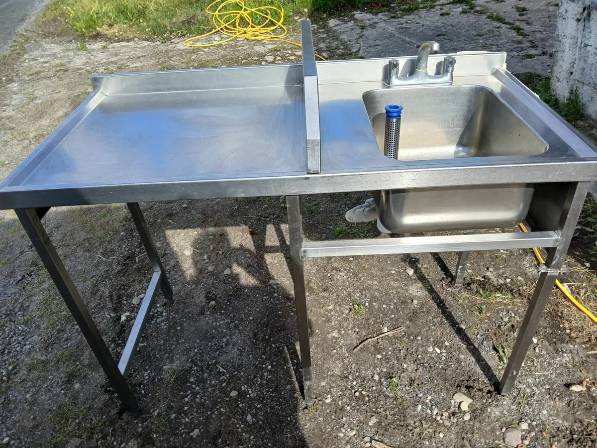 Stainless steel cabbinet /sink unit delivered - Image 3