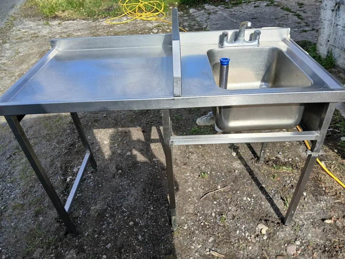 Stainless steel cabbinet /sink unit delivered - Image 4