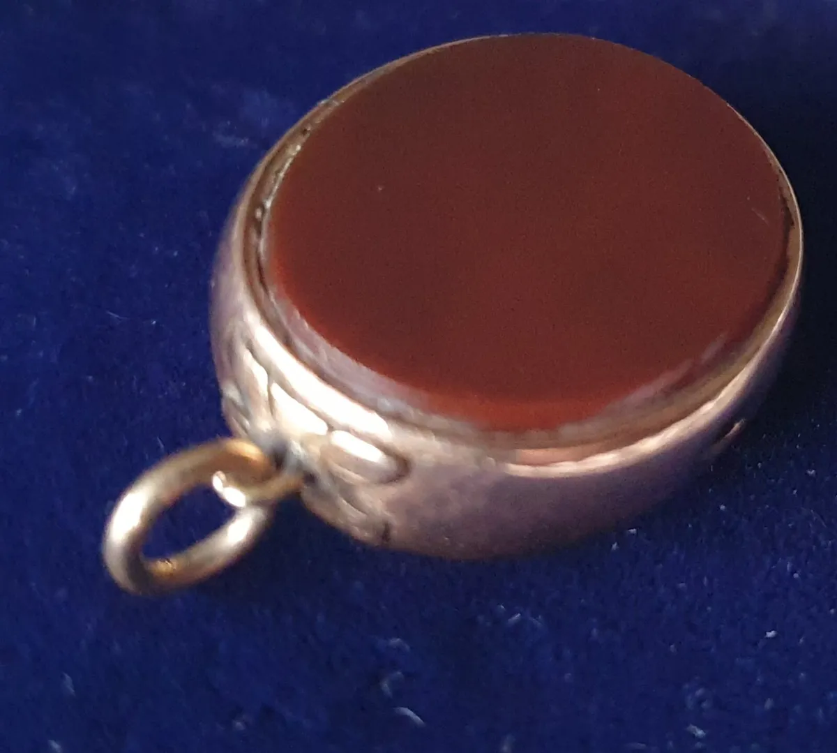 9ct Gold 2 Sided Semi-precious Stone Pendant - Image 2