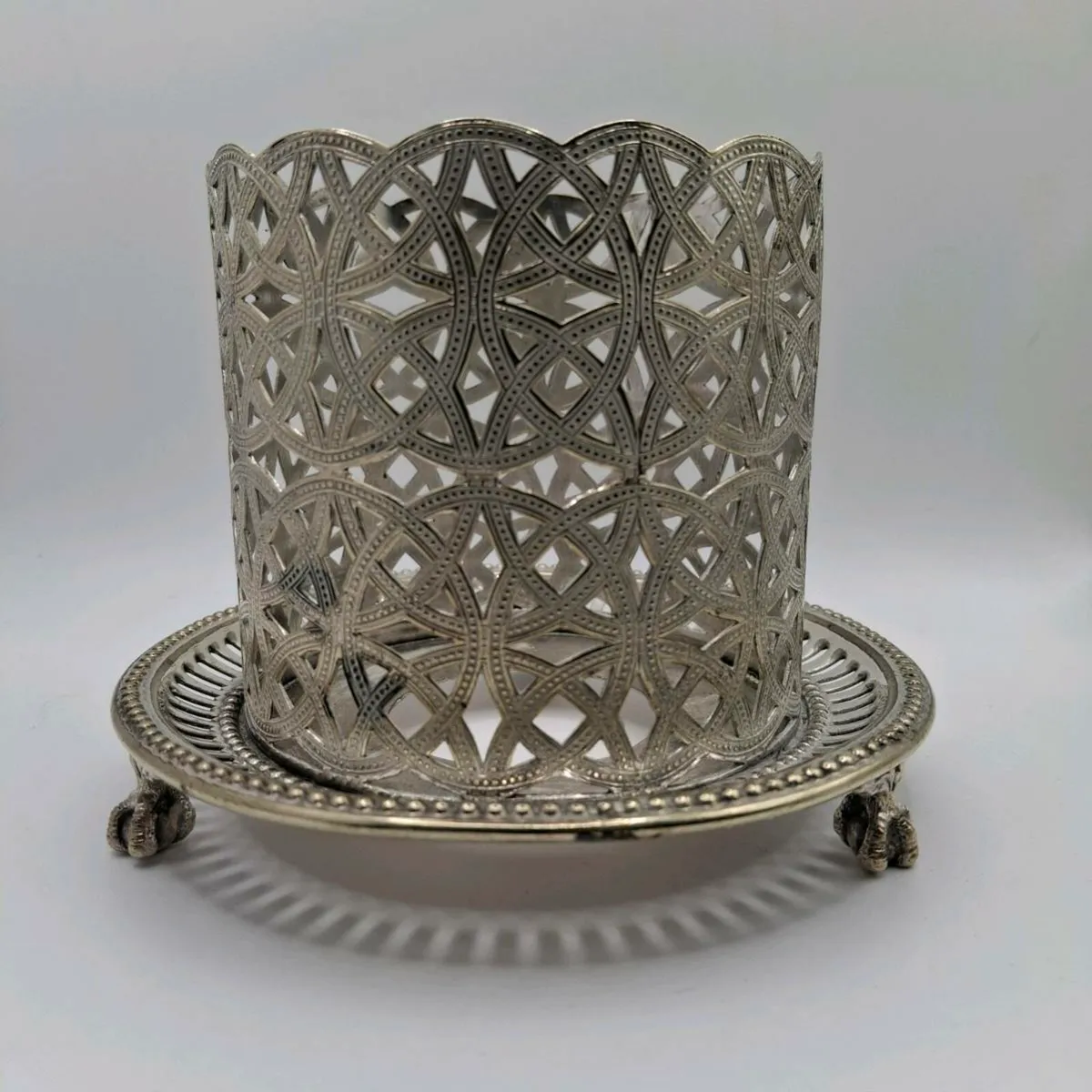 Silverplate Wine Bottle Holder - Image 1