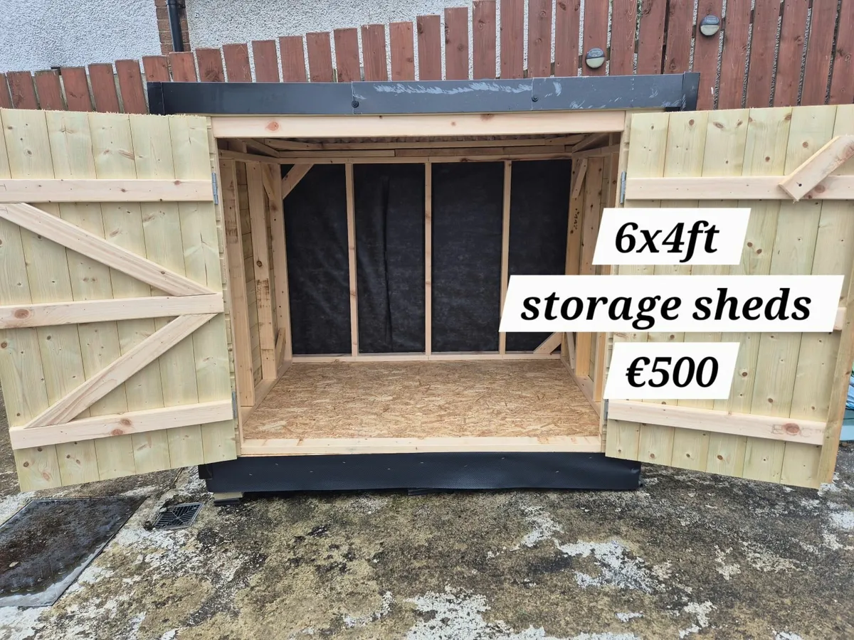 6x4ft bike storage sheds - Image 2