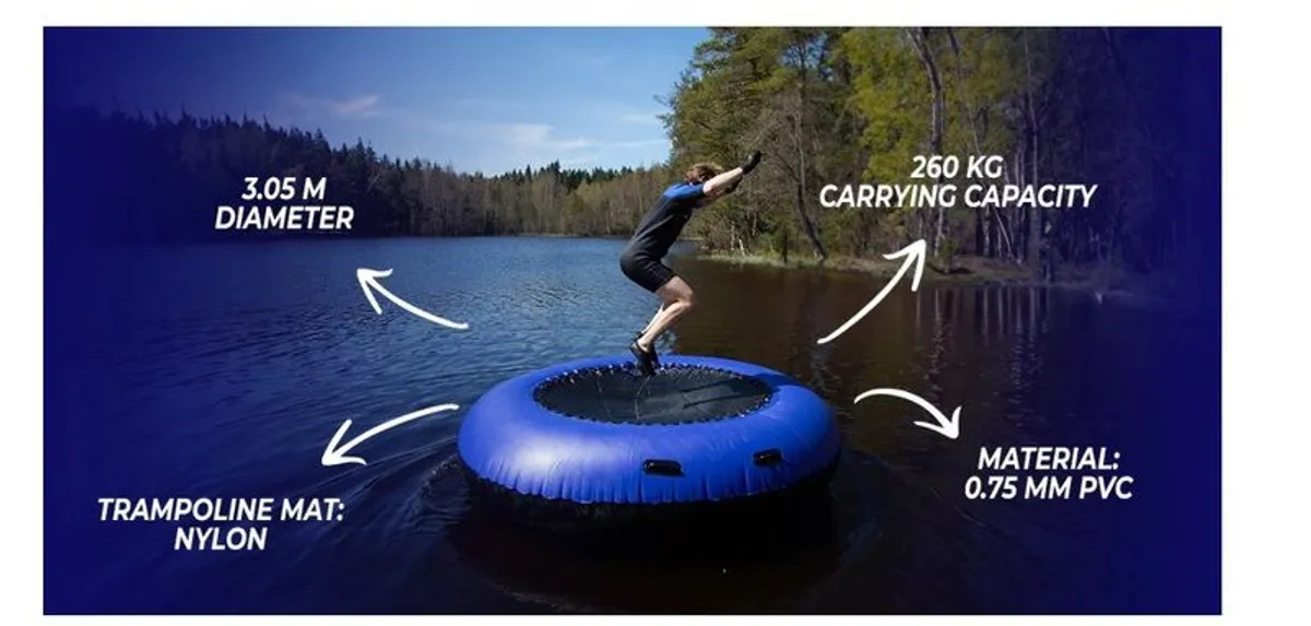 Deep Sea Water Trampoline 3M with extra raft - Image 3