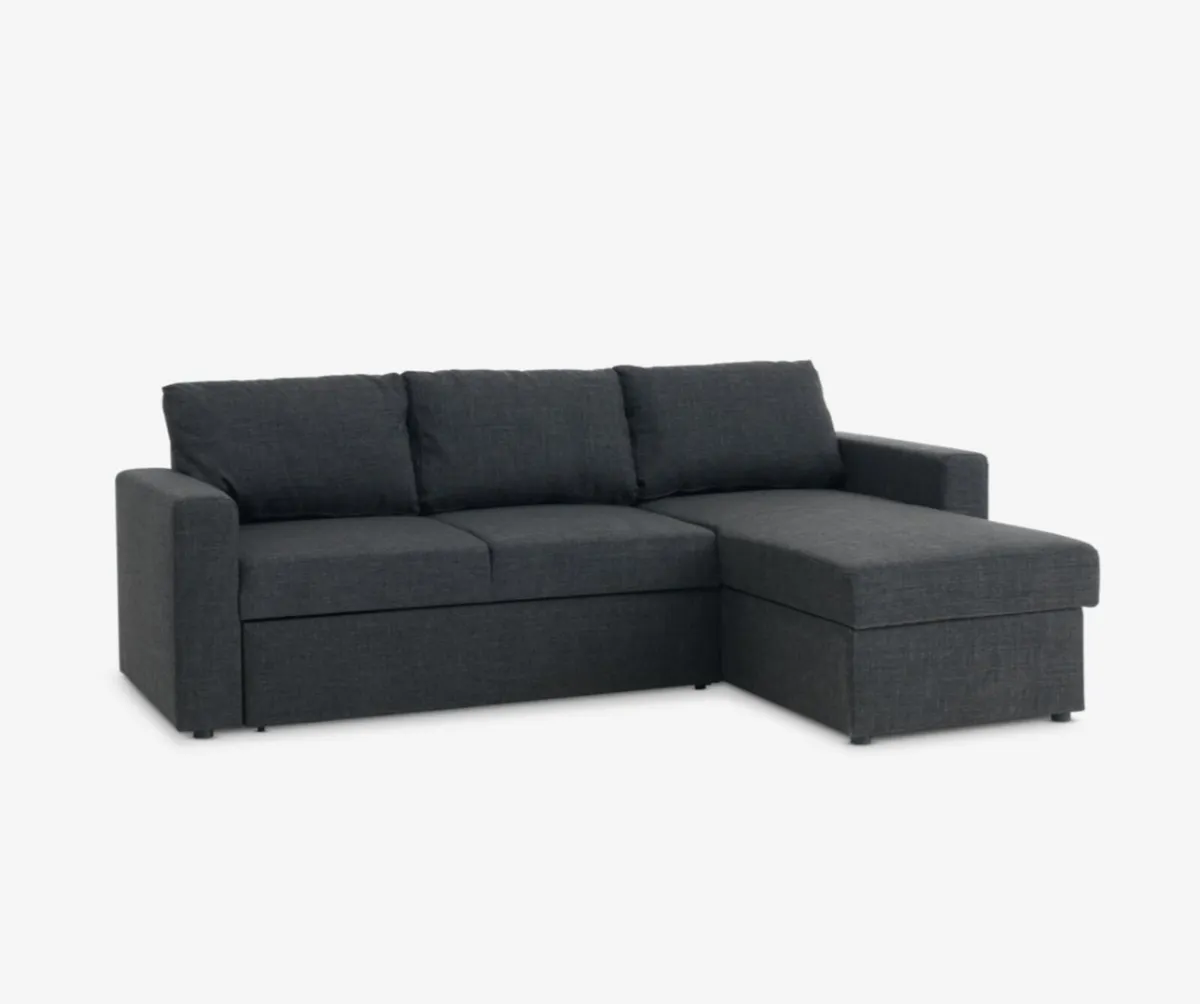 Corner sofa with storage & fold out bed - Image 2
