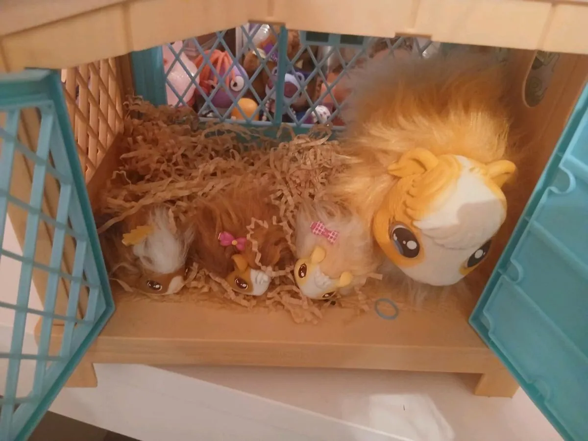Toy Guinea pig hutch & babies - Image 2