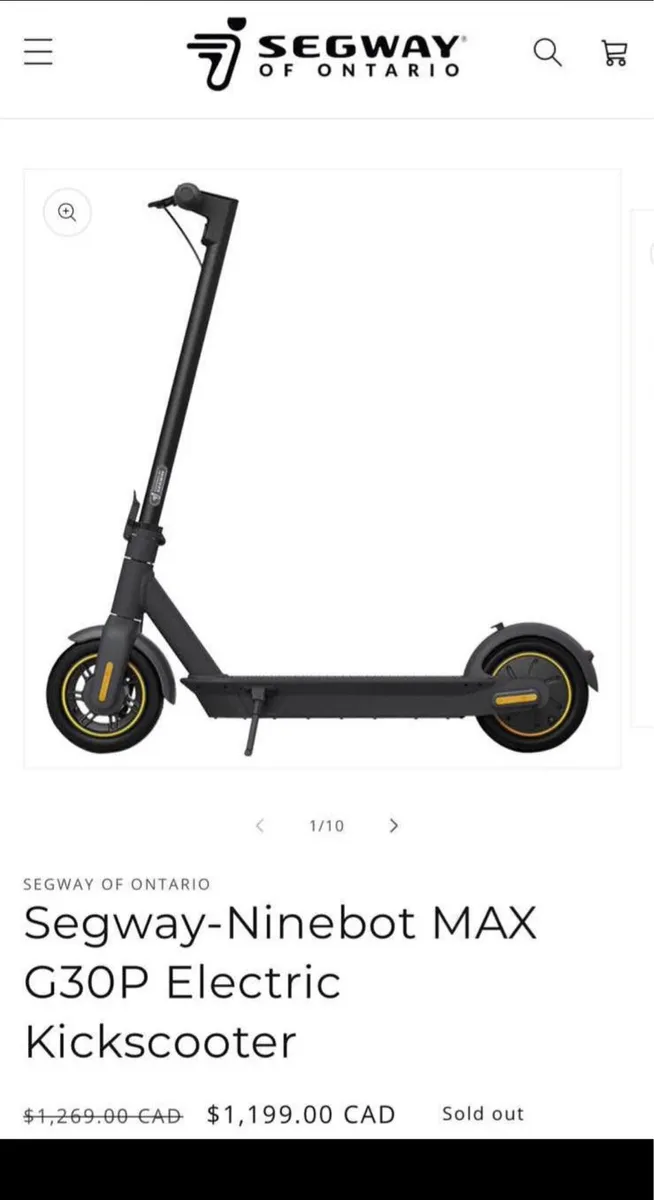 SEGWAY NINEBOT MAX G30 Electric - Image 2