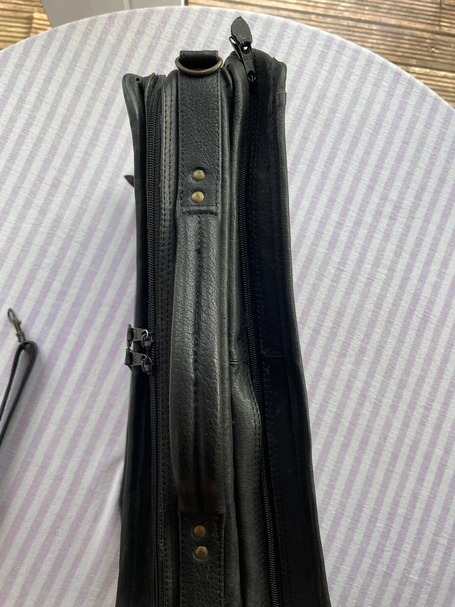 Vintage expandable leather satchel / briefcase new - Image 3
