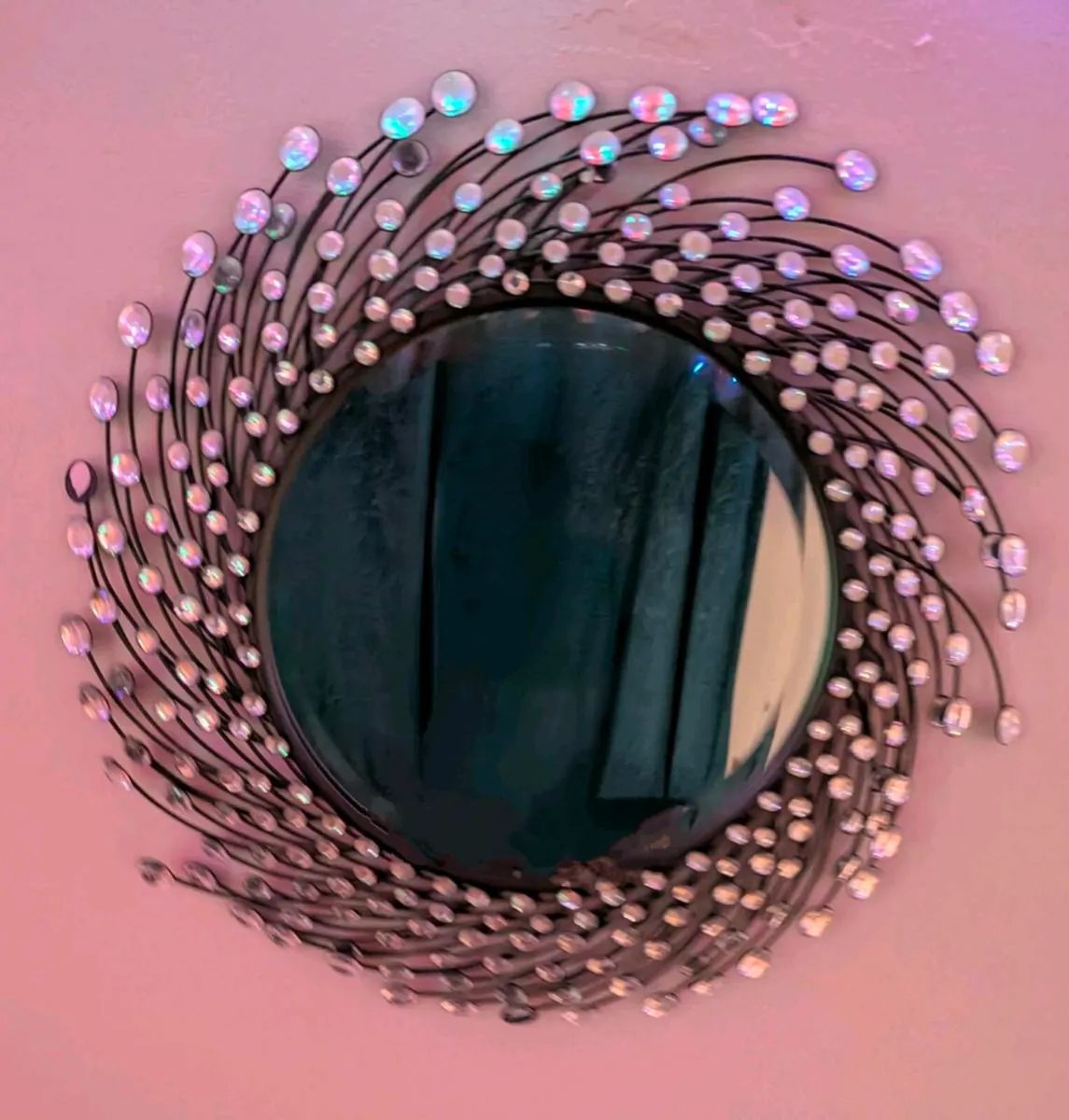 CONTEMPORARY ROUND WALL MIRROR - Image 1