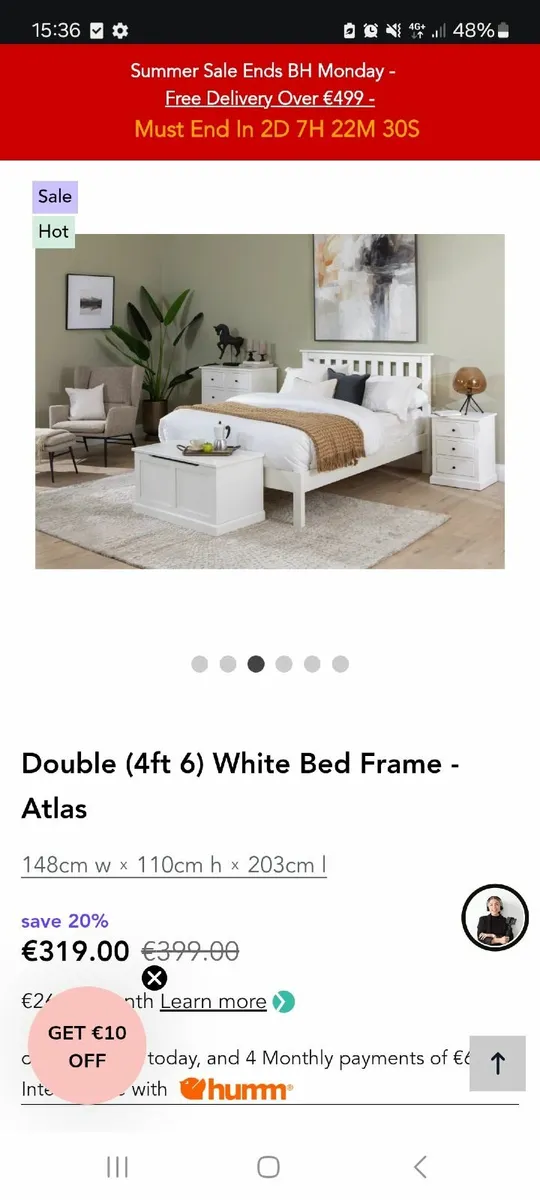 Bed frame (new) - Image 1