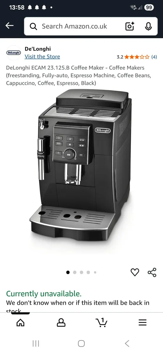 Delonghi coffe machine - Image 1