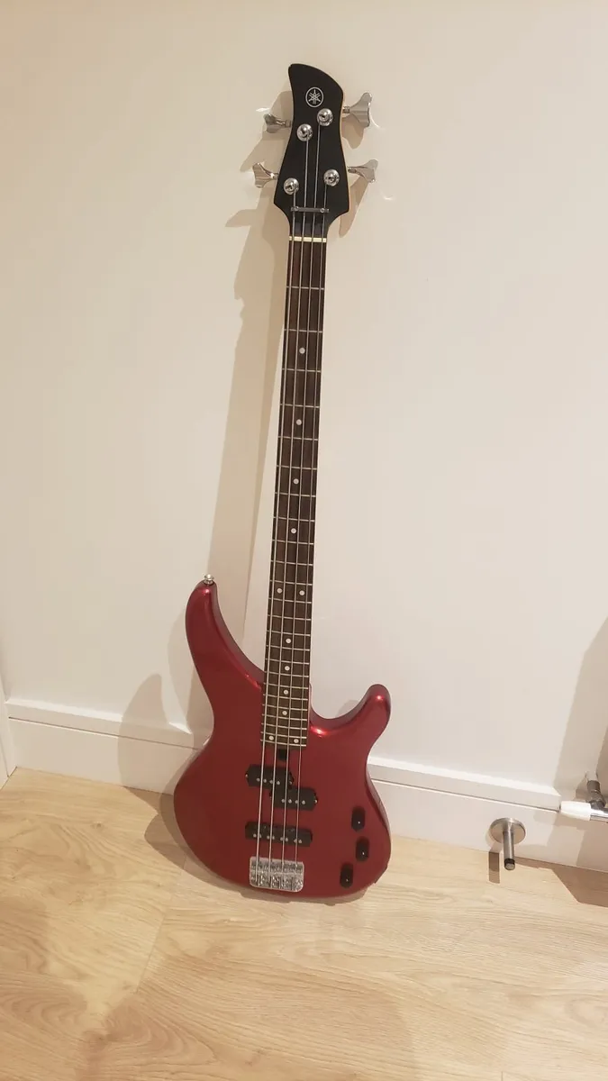 Yamaha TRBX174 Electric Bass Guitar, Red Metallic - Image 1