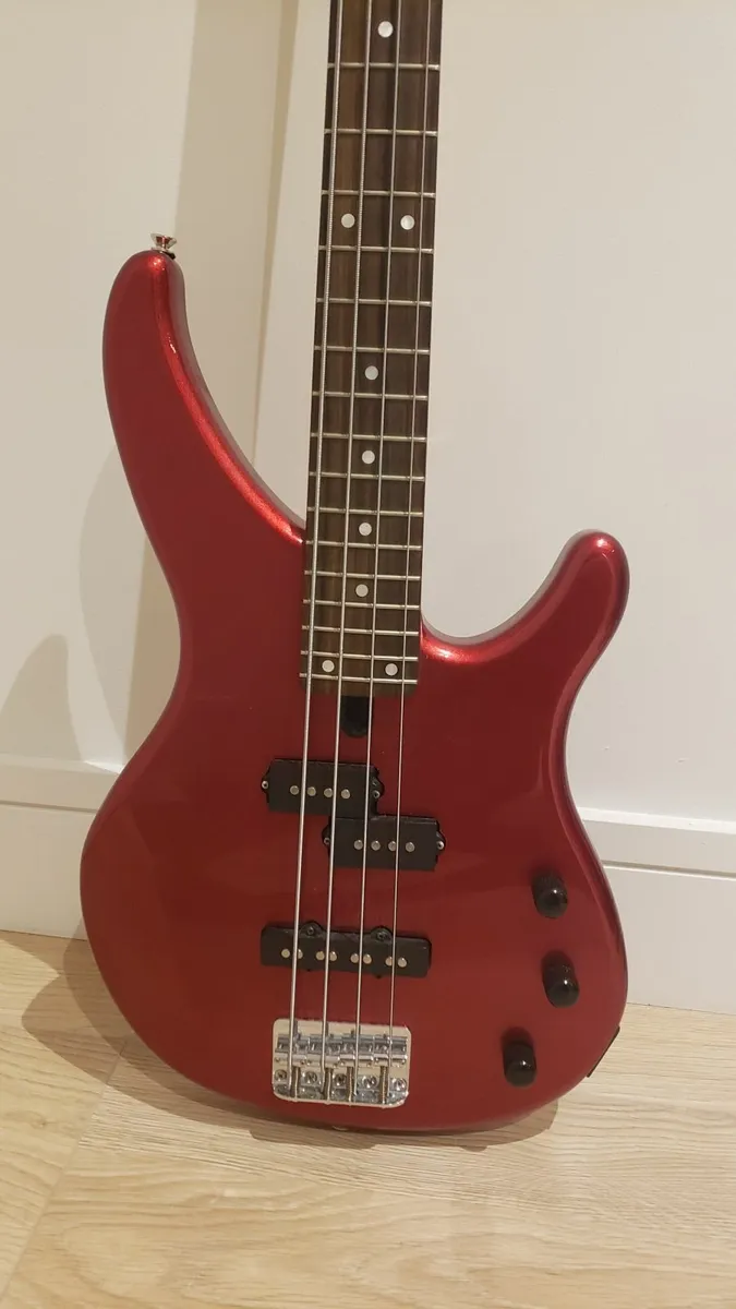Yamaha TRBX174 Electric Bass Guitar, Red Metallic - Image 4