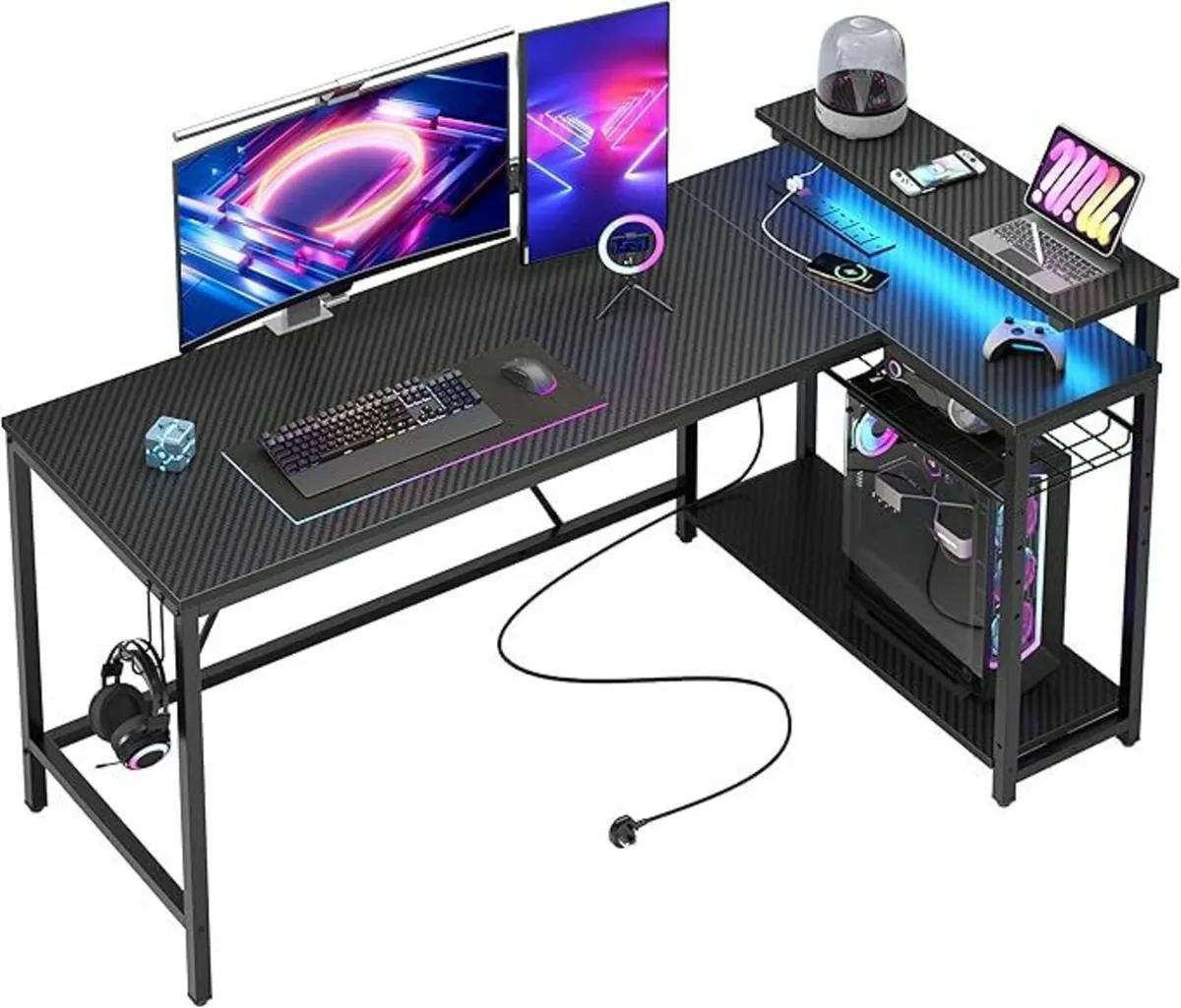 147cm L-Shaped LED Strip Lights Office deskGaming - Image 4