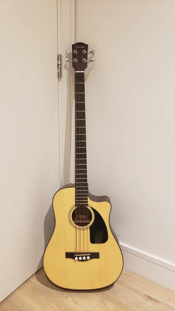 Fender CB-100CE NAT Semi Acoustic Bass Guitar - Image 1
