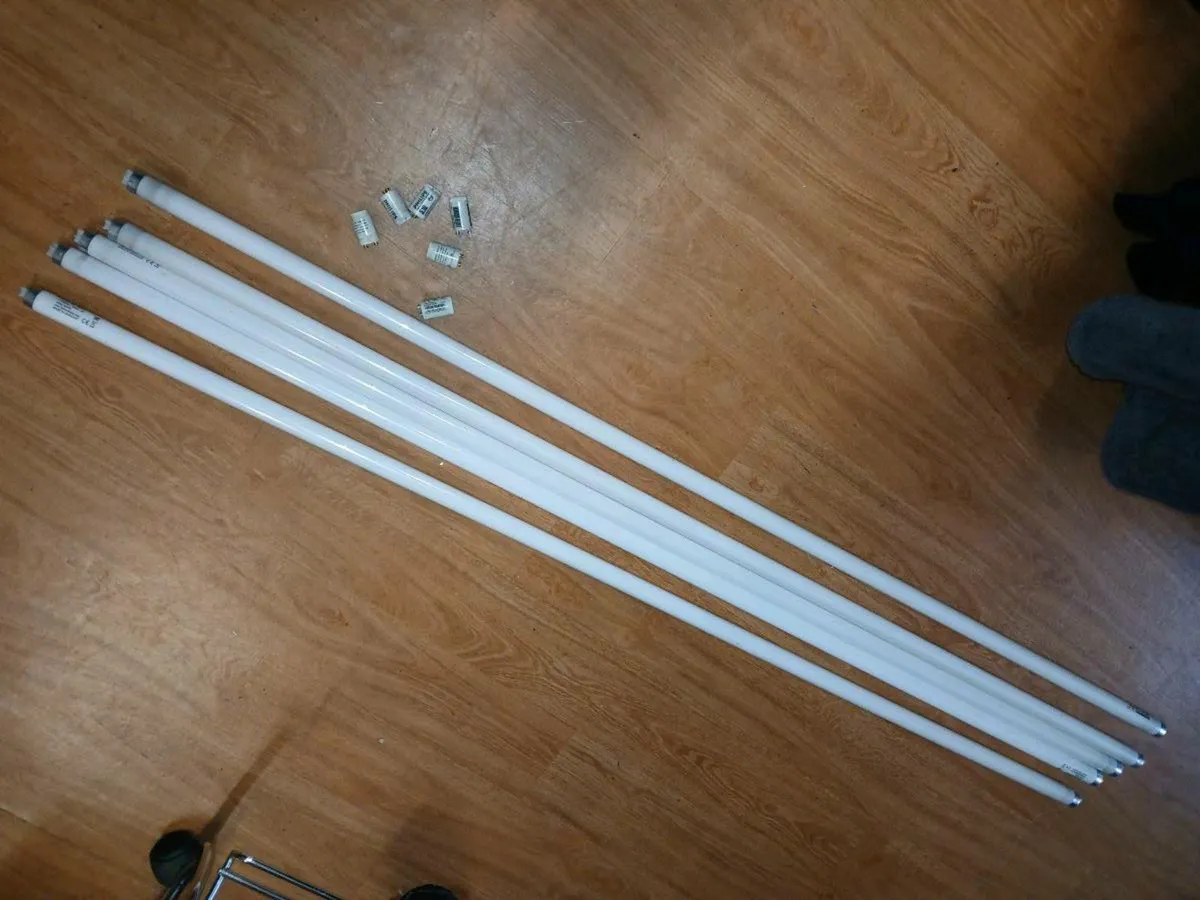 Six fluorescent tubes, 5 feet, only 50 cents each - Image 2