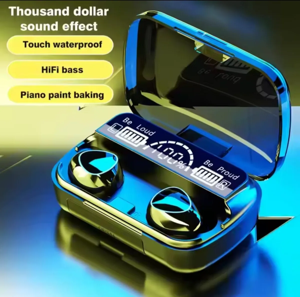 Wireless Earbuds with LED Display – 9D Noise Reduc - Image 1