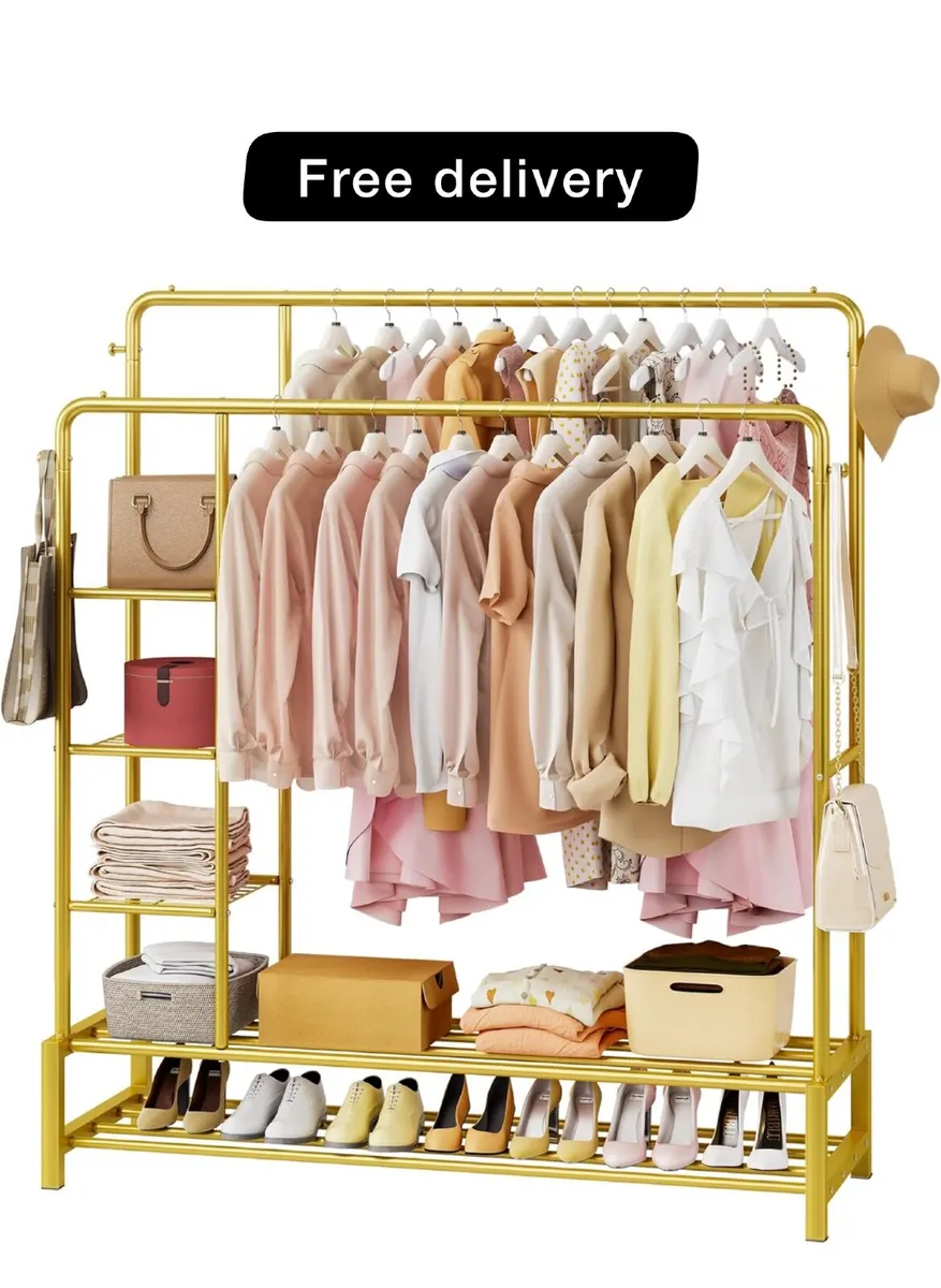 Wide Clothes Rail, 66.9 * 47.2 inch Clothing Rack - Image 1