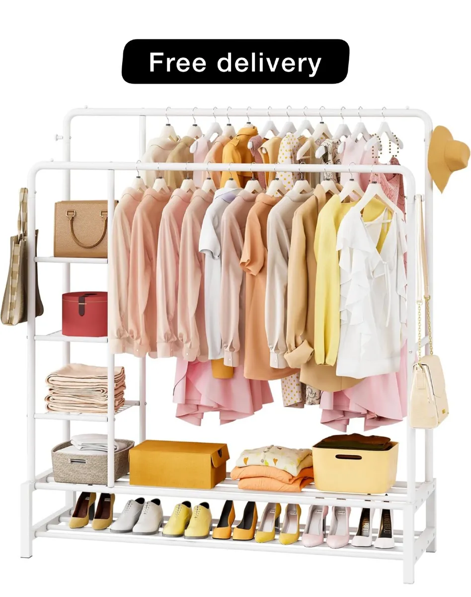 Wide Clothes Rail, 66.9 x 47.2 inch Clothing Rack - Image 1