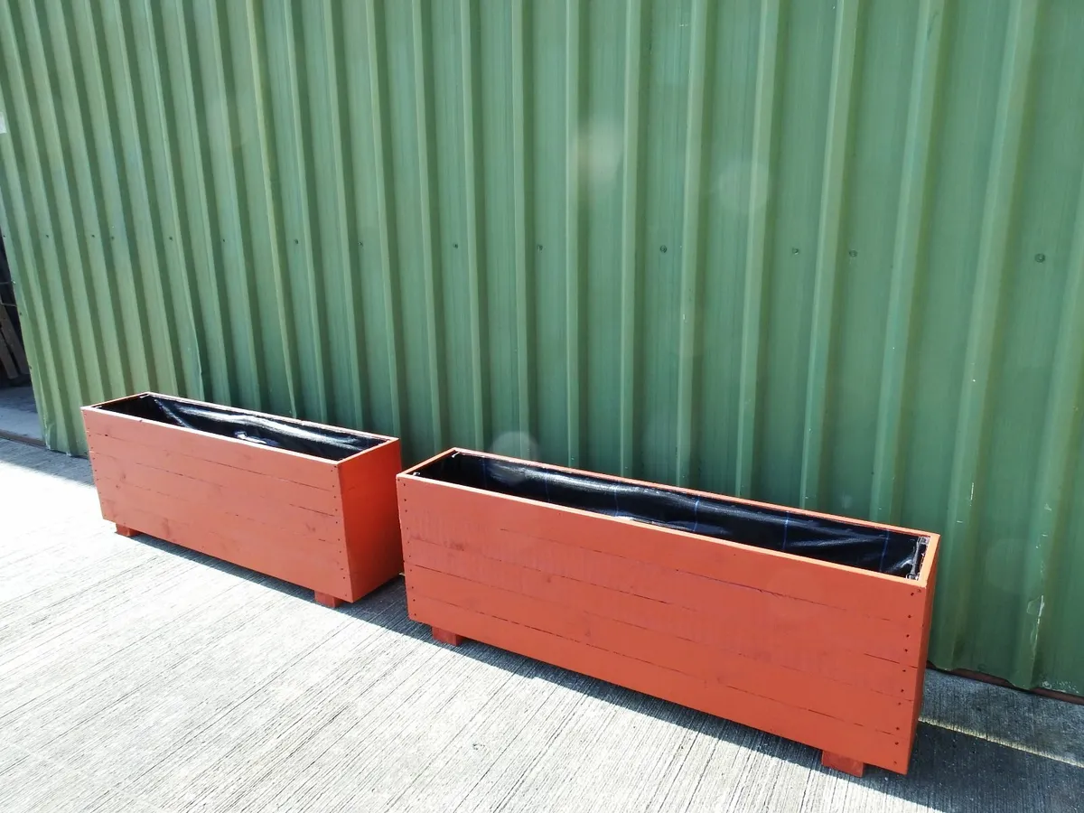 Custom Wooden Outdoor Planter - Image 4