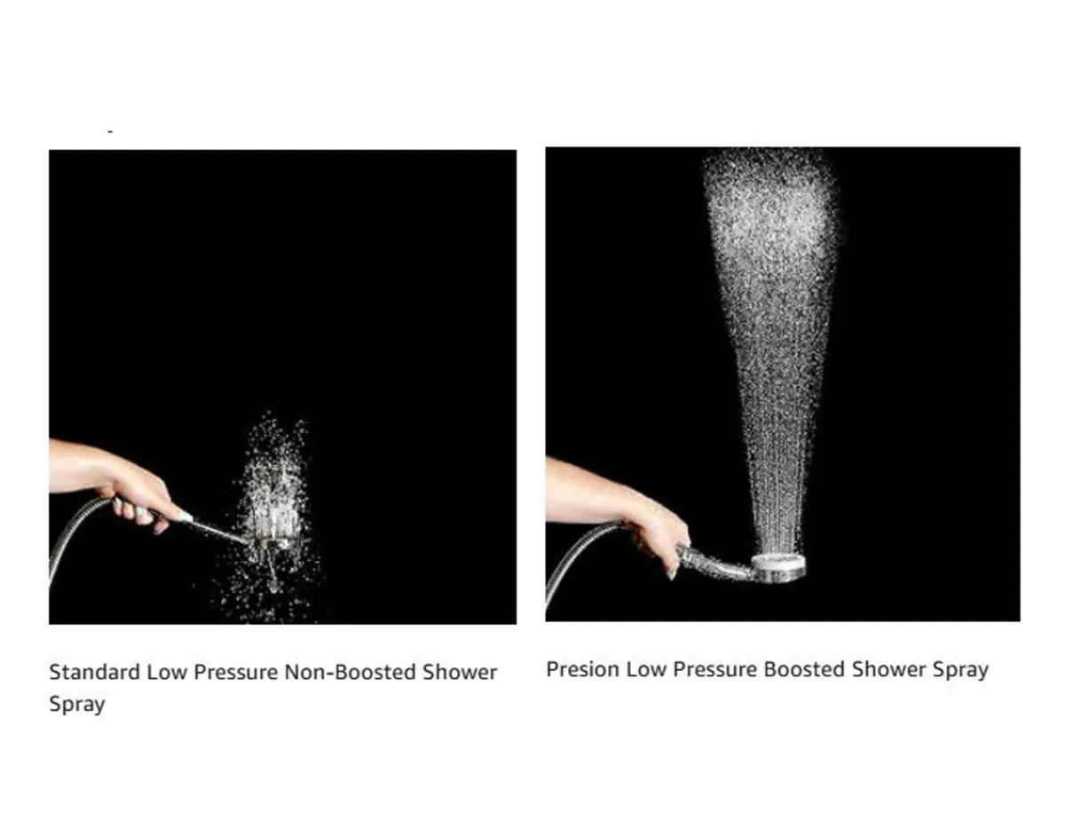 Shower Pressure Boost Head for Low Pressure System - Image 1