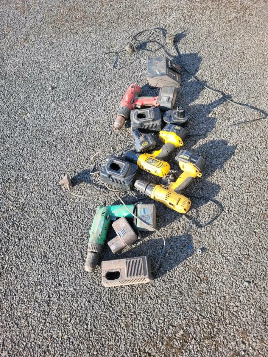 Job lot of cordless drills