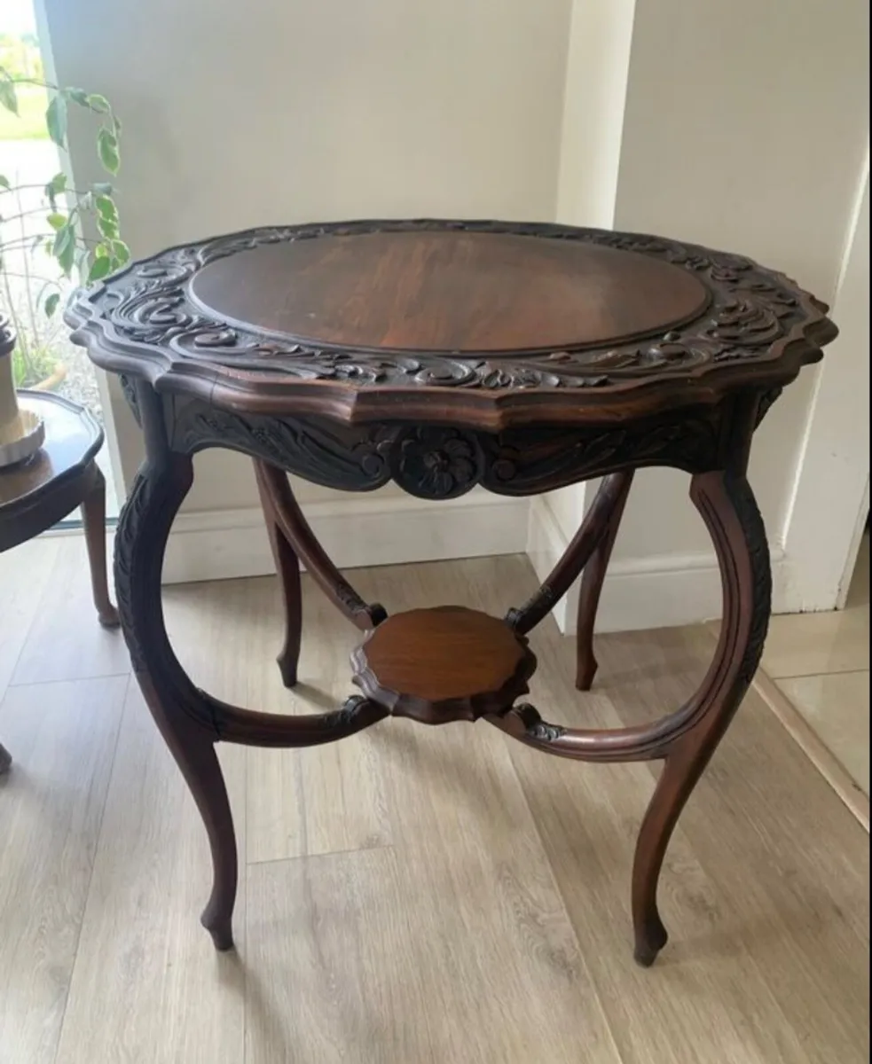 Antique Walnut Table - Image 2