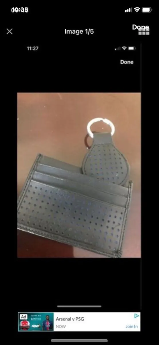 Leather Wallet & Key Ring Set - Image 1