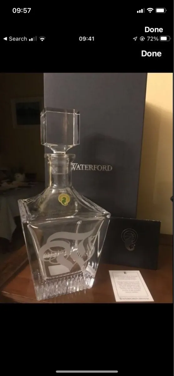 New Waterford Crystal Short Stories Bond Decanter - Image 2