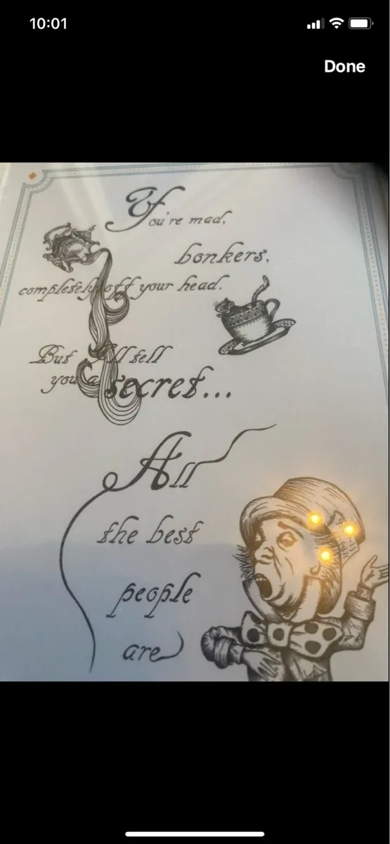 Framed Alice in Wonderland Print - Image 2