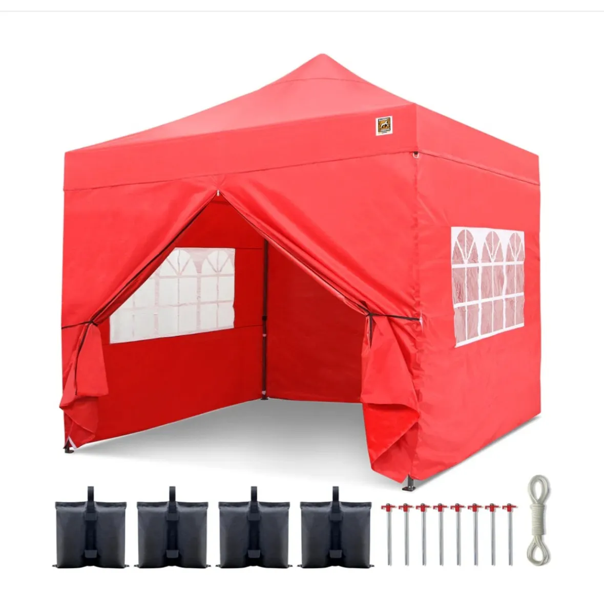 Gorilla Gazebo 3m x 3m Pop-Up Gazebo , Red - Image 1