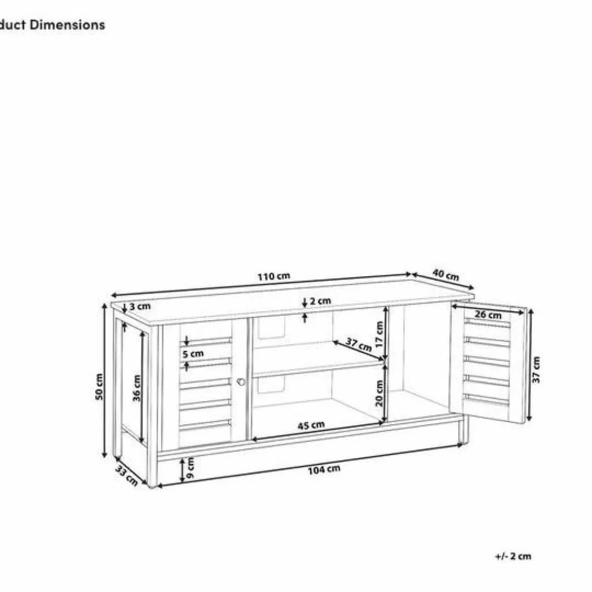 TV Stand for TVs up to 50" - Image 2