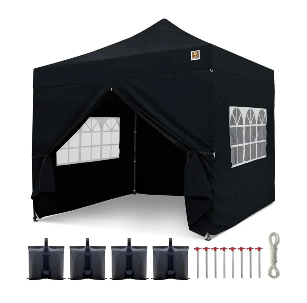 Gorilla Gazebo 3m x 3m Pop-Up Gazebo - Black - Image 1