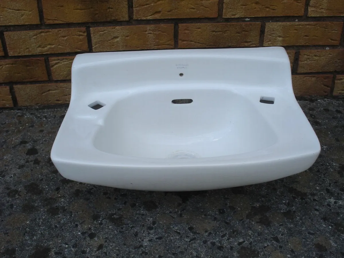 OLD ARMITAGE SHANKS HAND BASIN. - Image 1