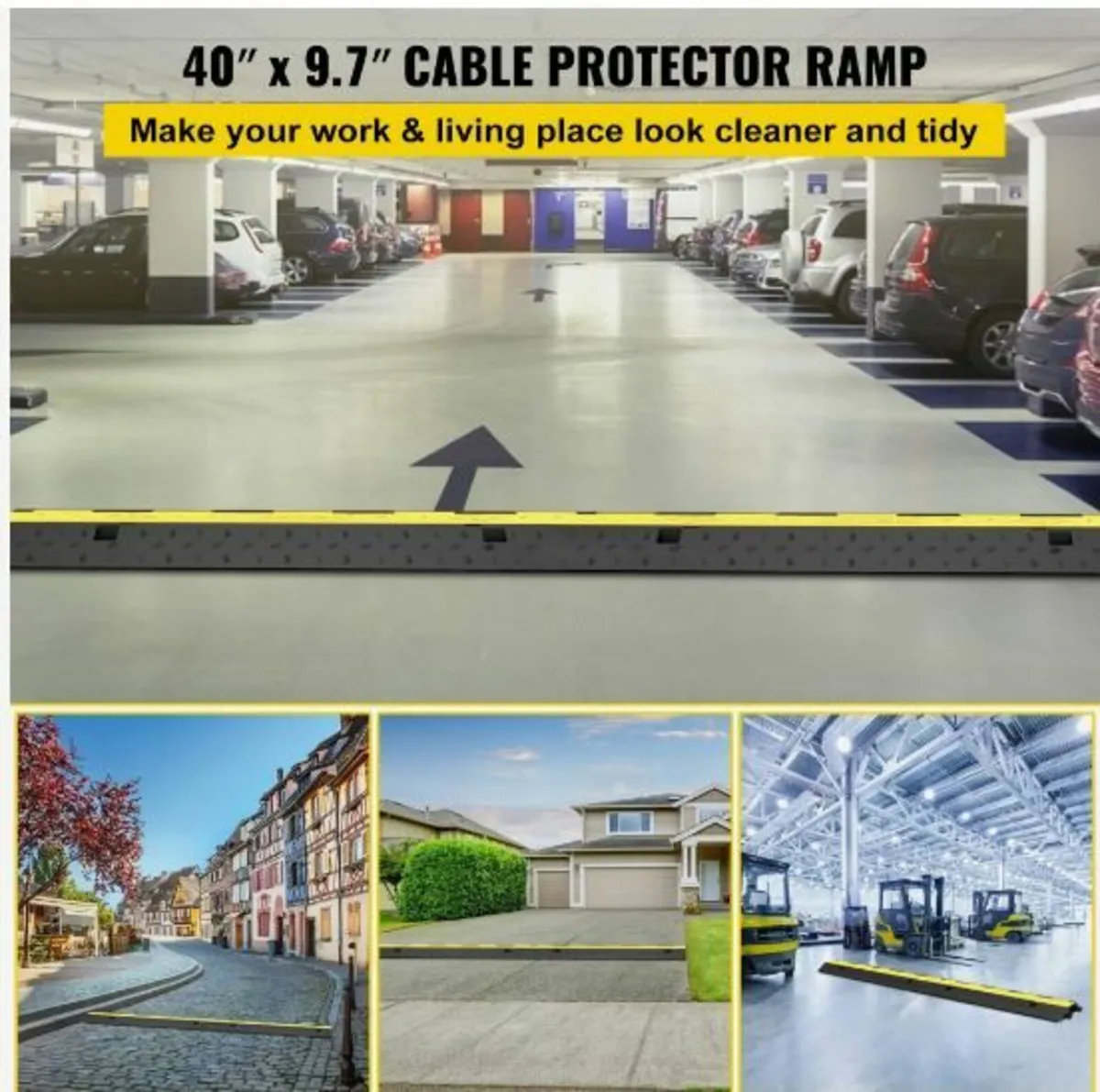 Cable Protector Ramp, 5 Packs 2 Channels Speed - Image 2