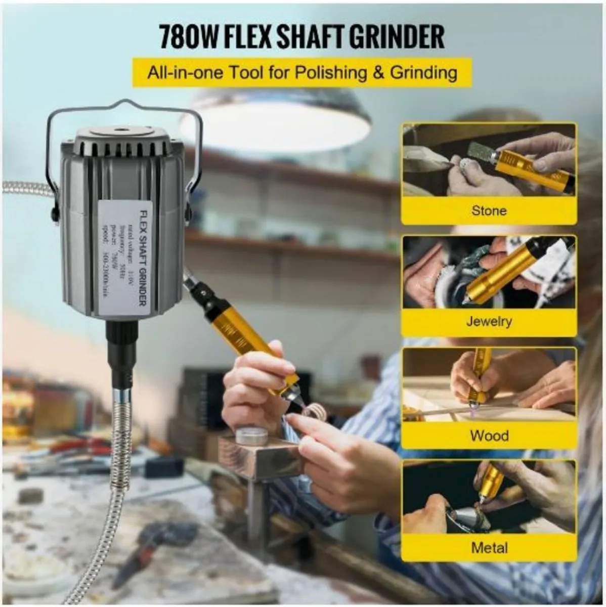 Flex Shaft Grinder 780W Rotary Tool - Image 3