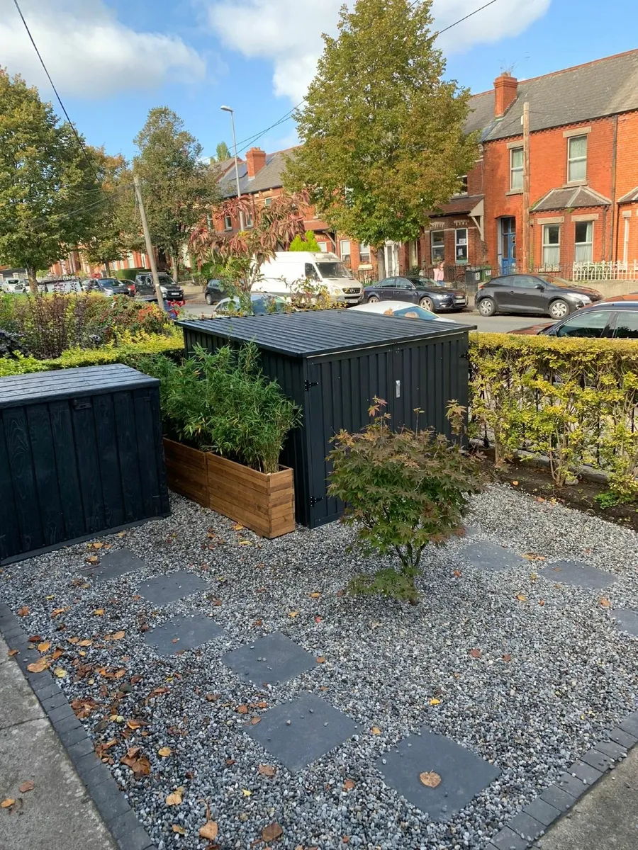 Small Outdoor Wooden Planters - Image 1