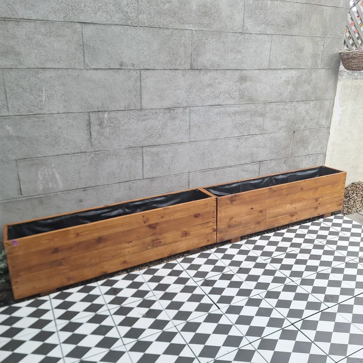 Handmade Wood Planter Box - Image 3