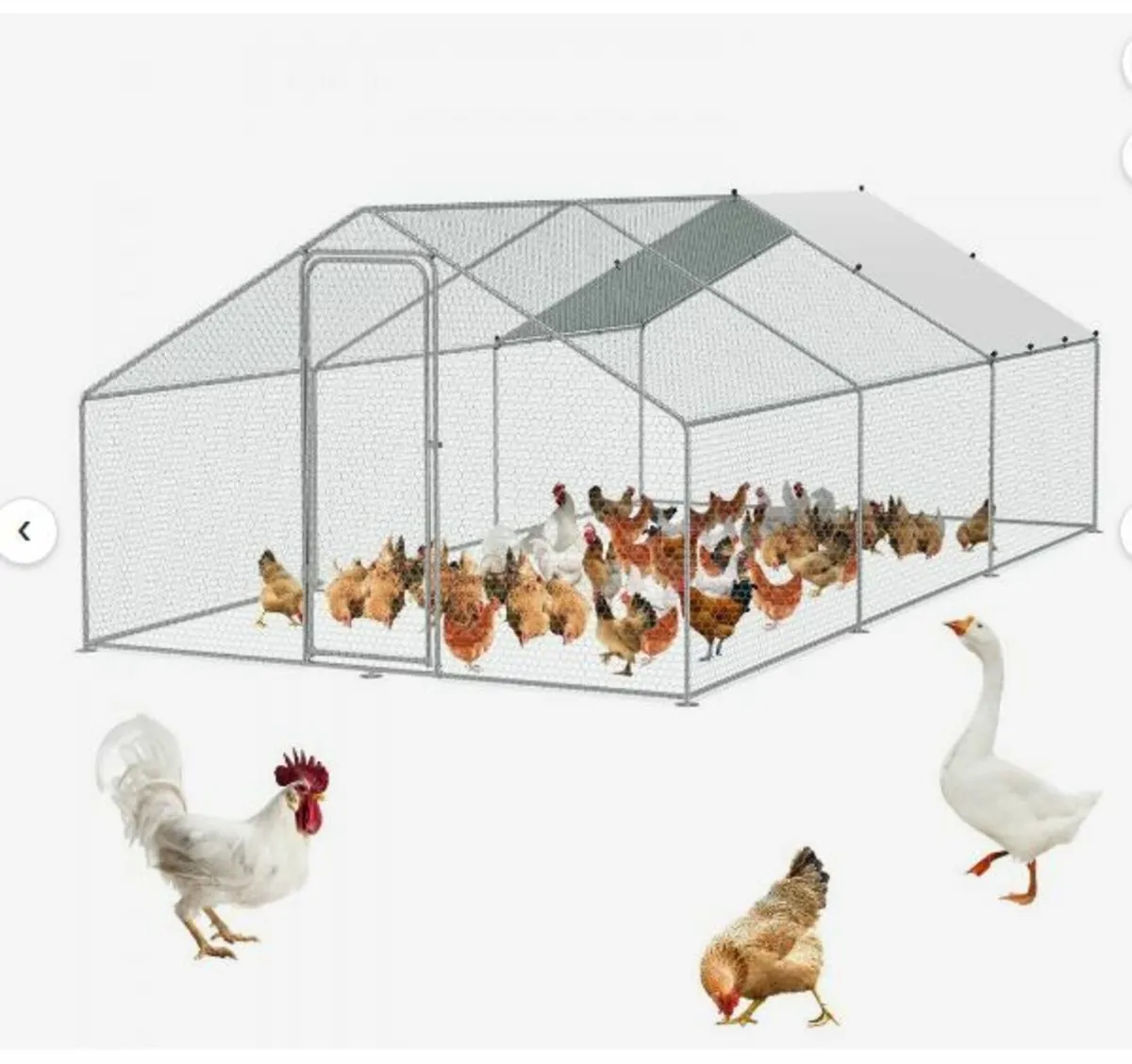Large Metal Chicken Coop - Image 1