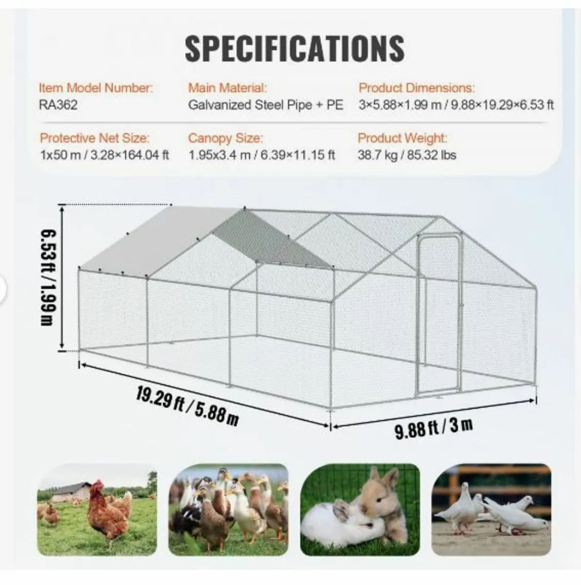 Large Metal Chicken Coop - Image 4