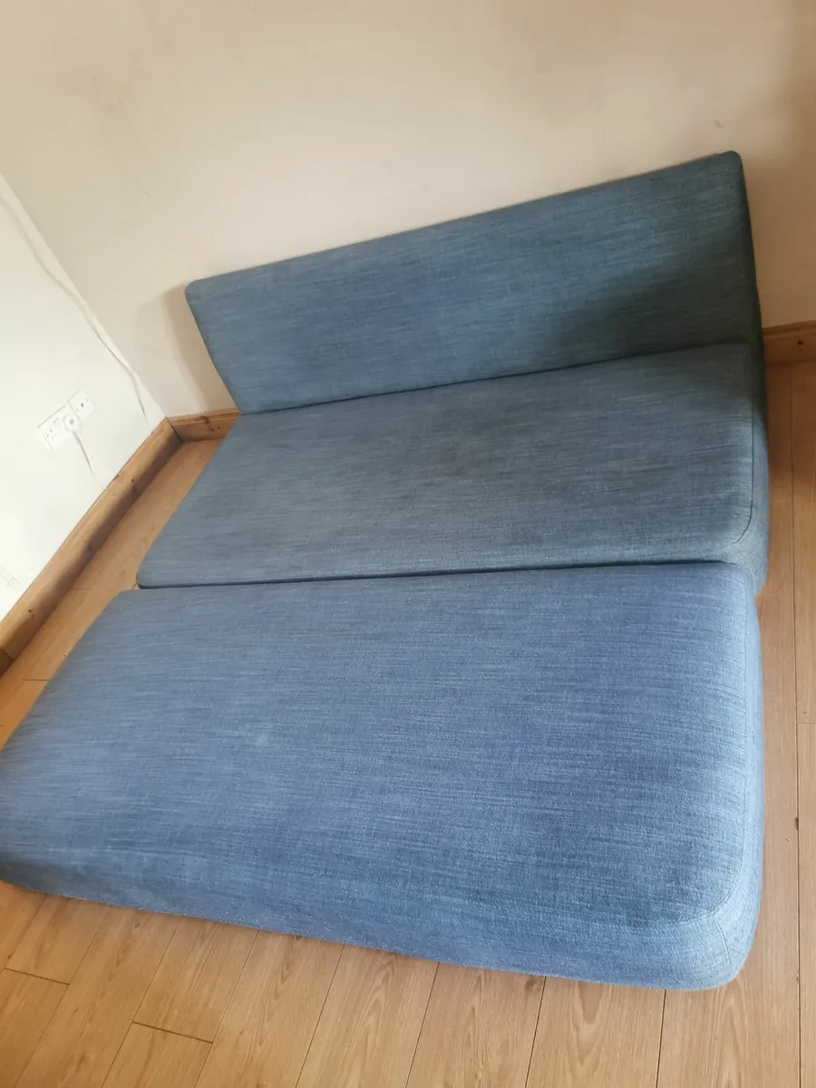 Comfortable sofa bed Denim - Image 3