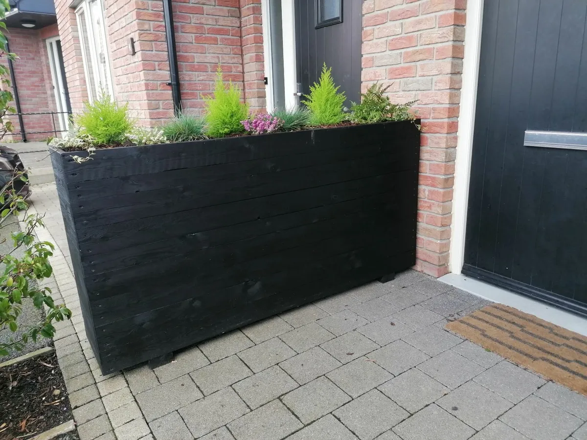 Outdoor Wooden Planters - Image 4