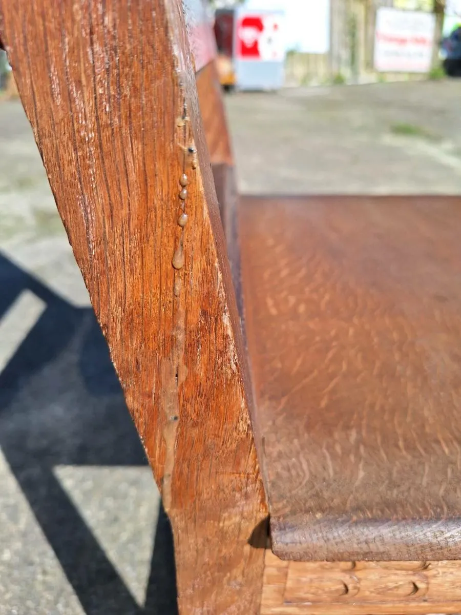 Two late 19th century hall chairs need repairs - Image 4
