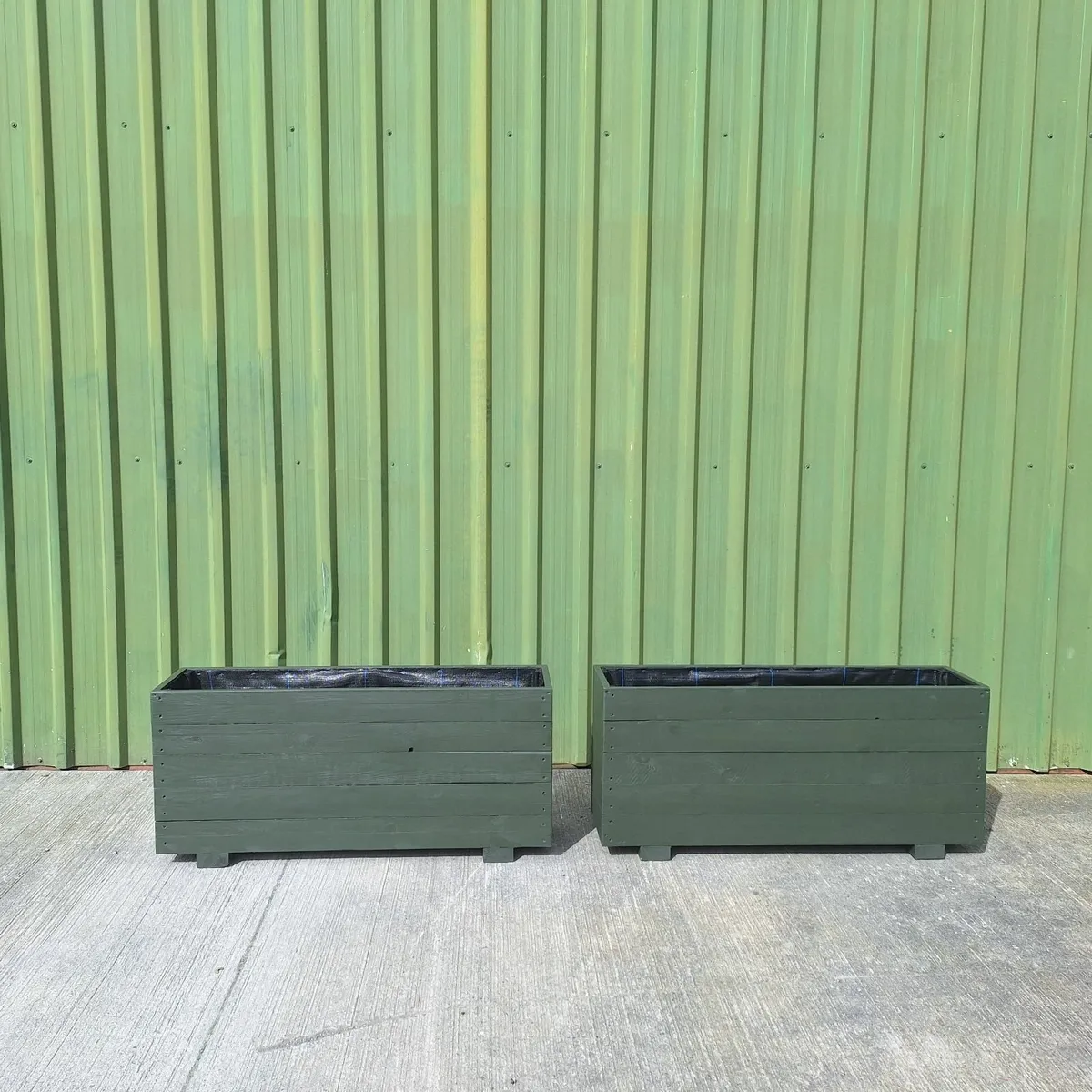Custom Wooden Outdoor Planter - Image 2