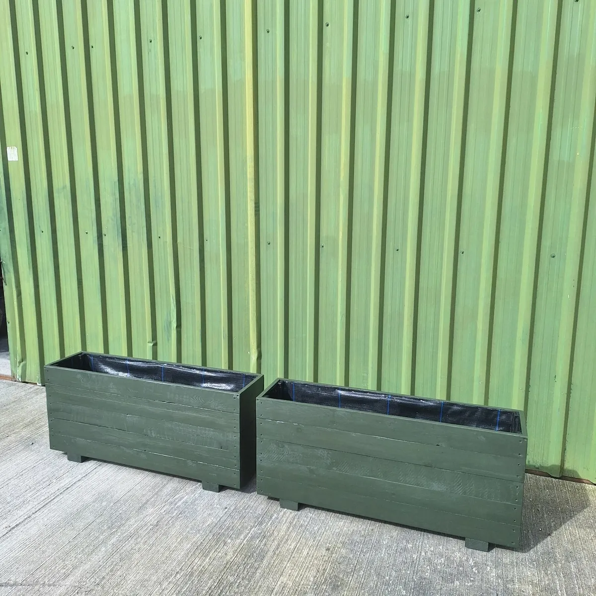 Custom Wooden Outdoor Planter - Image 4