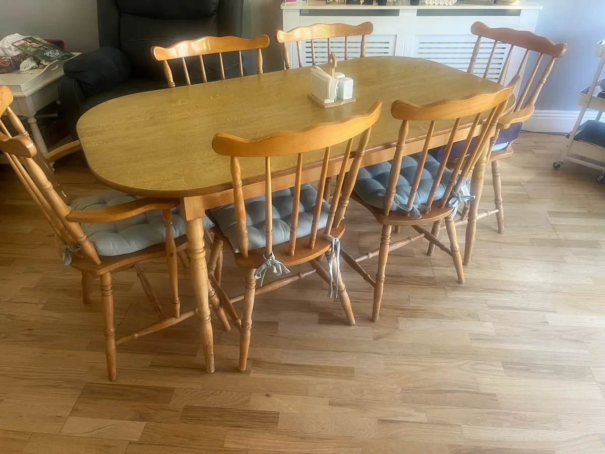 Dining Table and 6 Chairs - Image 1