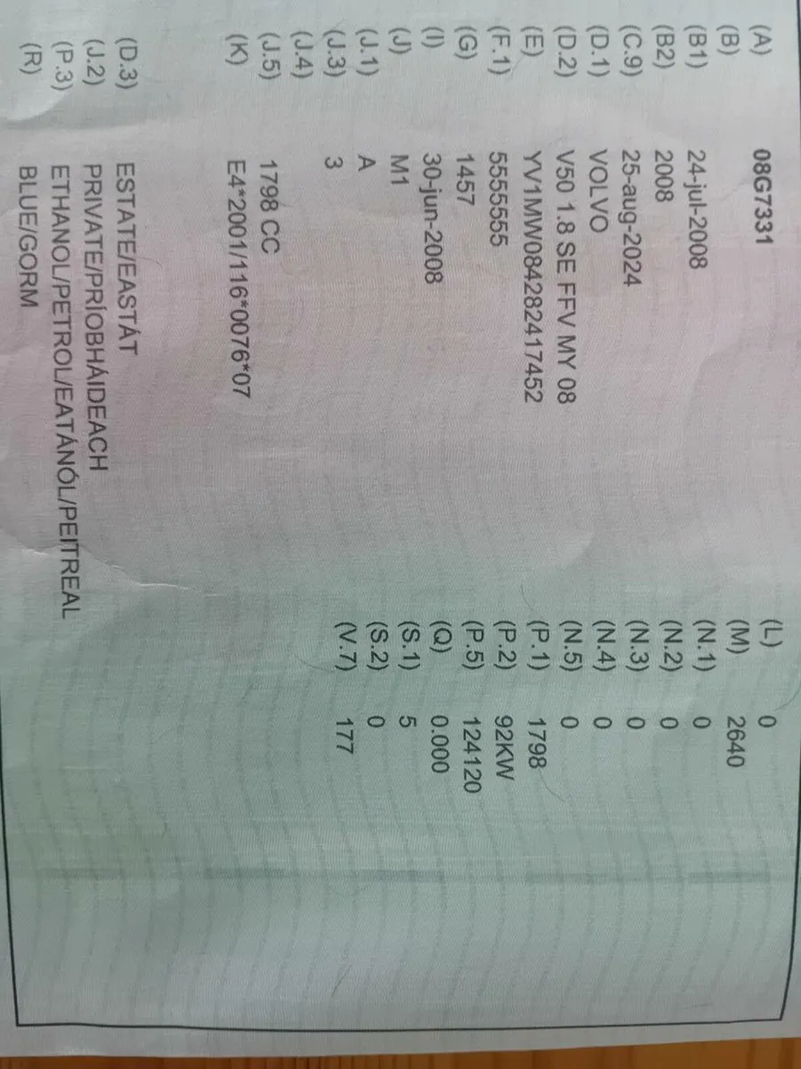 Volvo V50 1.8 petrol Tax and NCT - Image 3