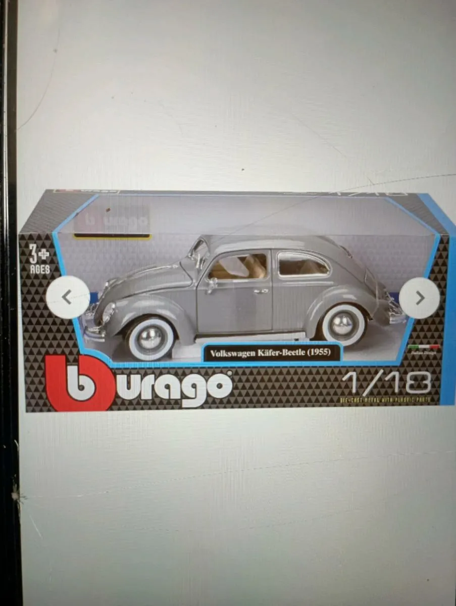 BURAGAO VOLKSWAGEN KAFER BEETLE 1953 DIECAST - Image 1